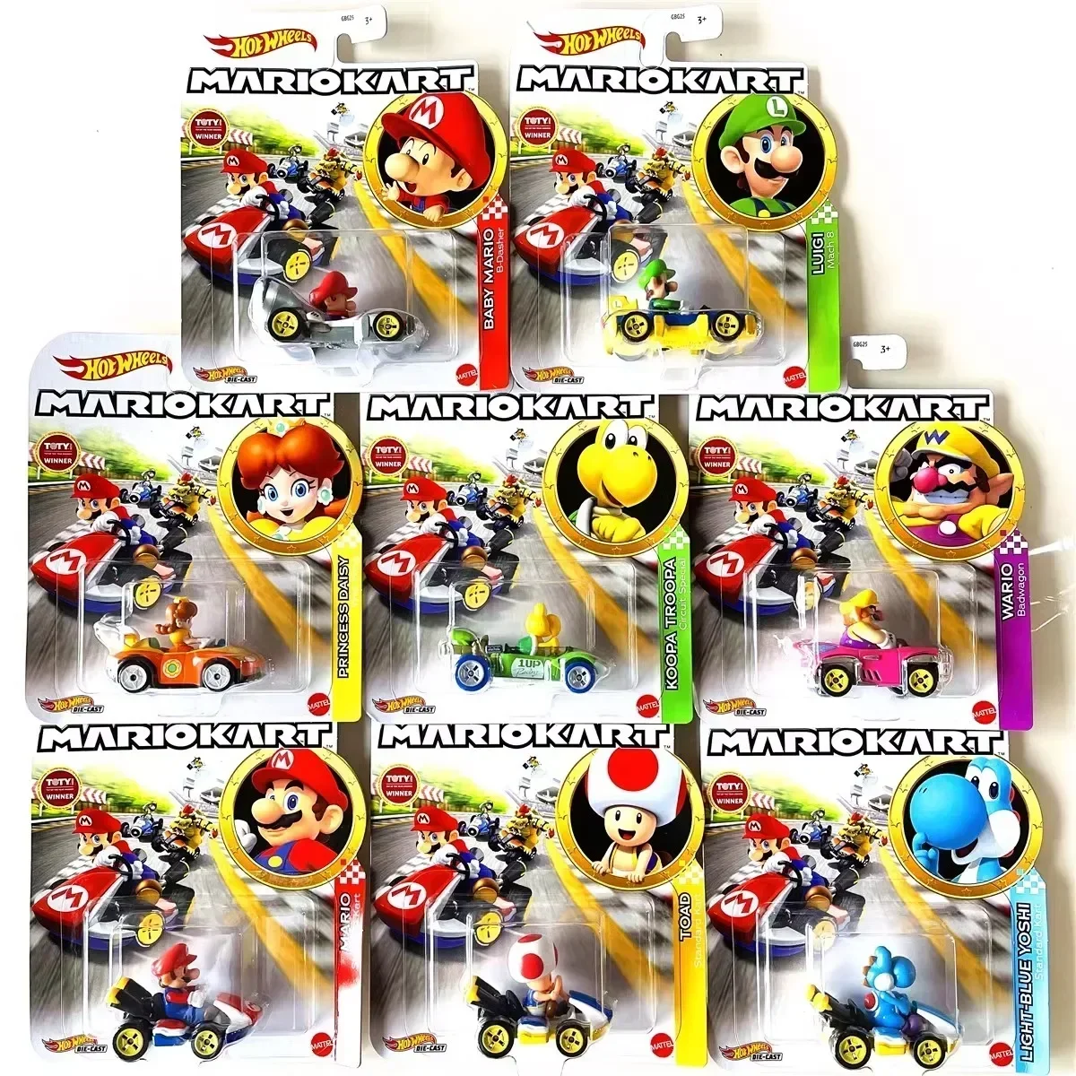 Hot Wheels Car Track Sets - Original Hot Wheels Mario Kart 1:64