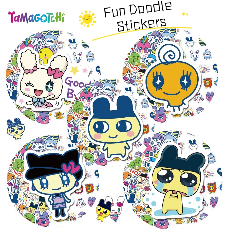 Bandai Model Tamagotchi - Stiker Grafiti Bandai Tamagotchi Mametchi Baru,