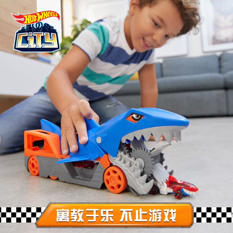 Set Kendaraan Angkutan Hiu Kel - Hot Wheels Car Track Sets ulasan dan harga