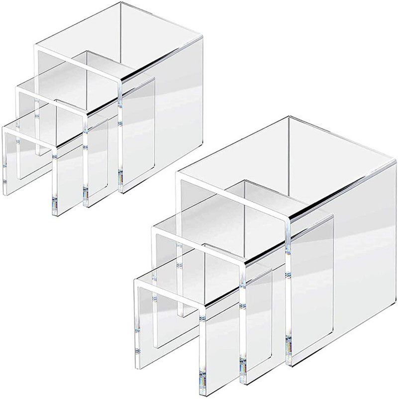 6 Buah/Set Rak Display Akrilik - Display Risers Set ulasan dan harga