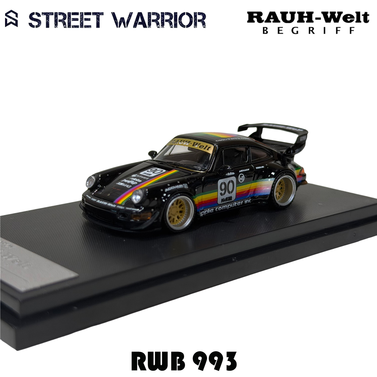SW Tersedia 1:64 RWB 993 Black - Die Cast Car 1 64 ulasan dan harga